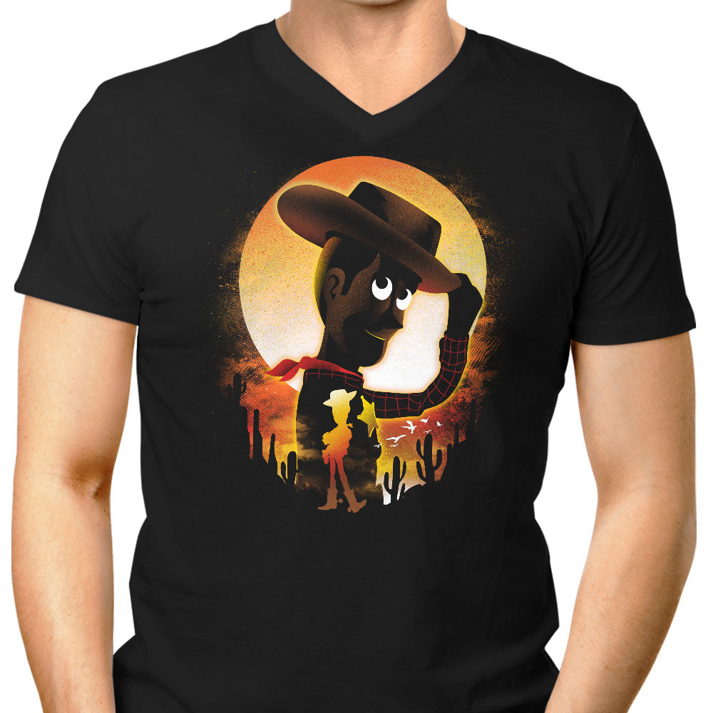 Toy Sheriff Men's V-Neck - Adult & Kids T-Shirts, Sweatshirts & Hoodies apparel design preview 1