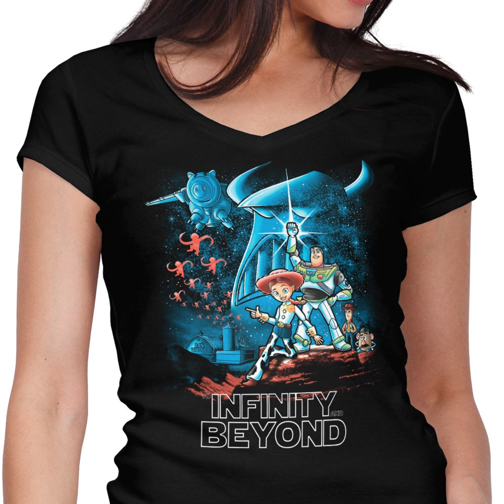 Toy Wars Women's V-Neck - Adult & Kids T-Shirts, Sweatshirts & Hoodies apparel design preview 1