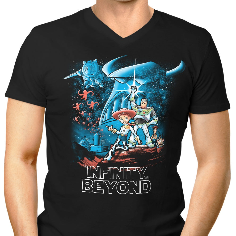 Toy Wars Men's V-Neck - Adult & Kids T-Shirts, Sweatshirts & Hoodies apparel design preview 1