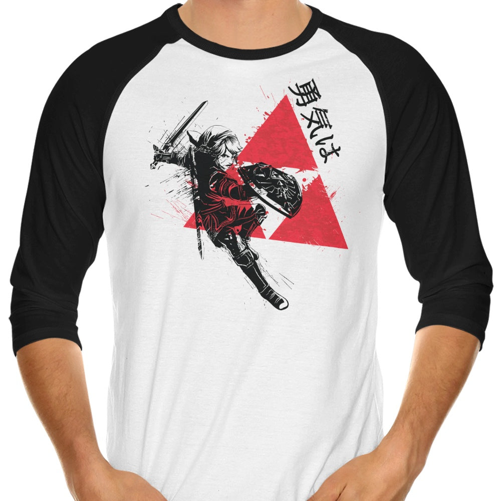 Traditional Triforce 3/4 Sleeve Raglan - Adult & Kids T-Shirts, Sweatshirts & Hoodies apparel design preview 1