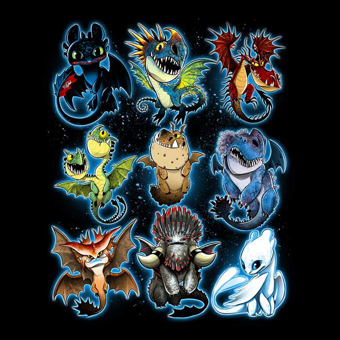 Trained Dragons Coasters - Adult & Kids T-Shirts, Sweatshirts & Hoodies apparel design preview 1