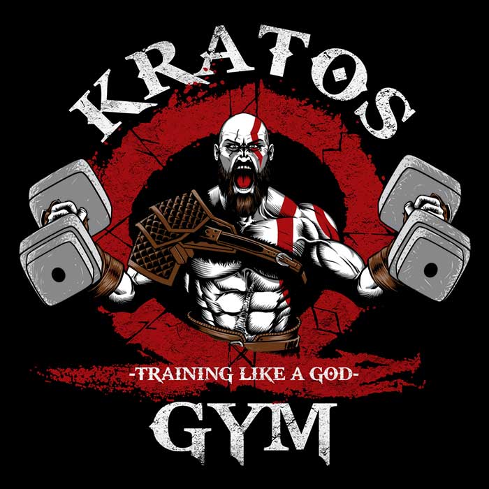 Training Like a God Tank Top - Adult & Kids T-Shirts, Sweatshirts & Hoodies apparel design preview 2