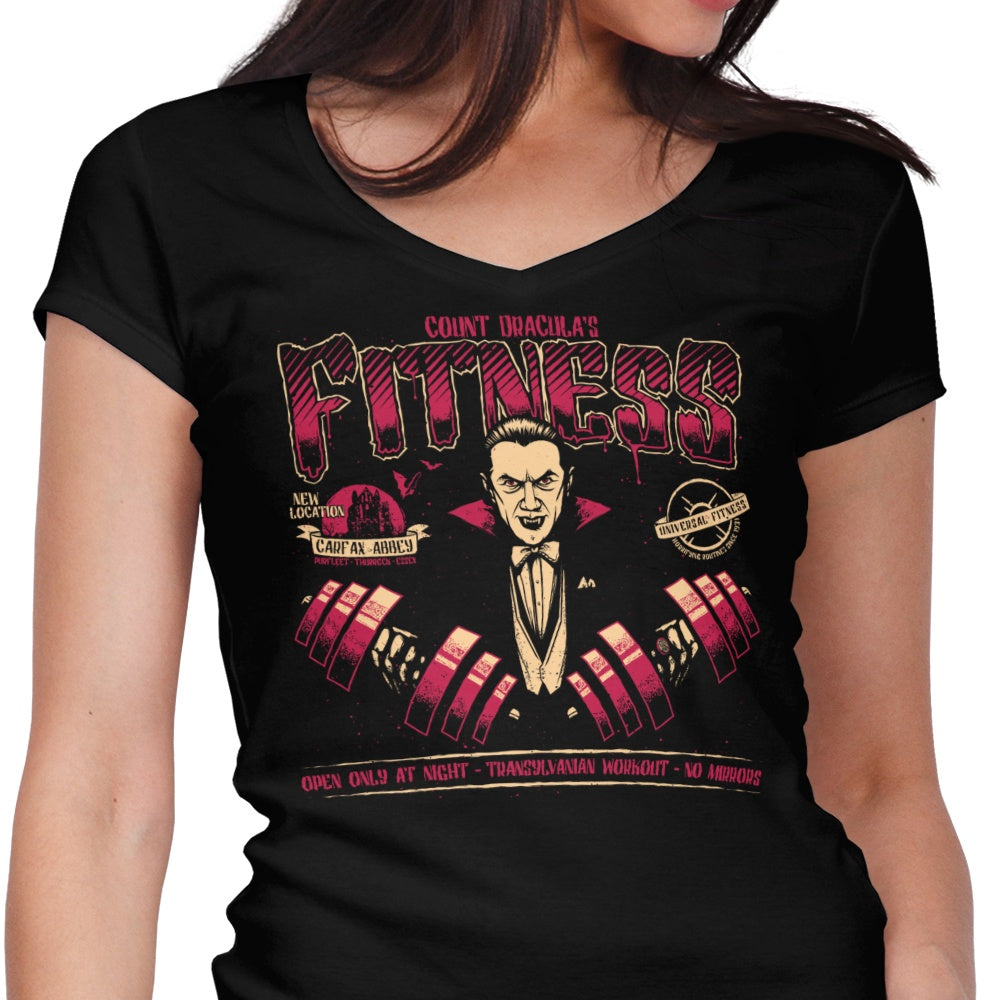 Transylvanian Workout Women's V-Neck - Adult & Kids T-Shirts, Sweatshirts & Hoodies apparel design preview 1