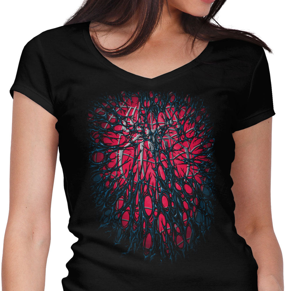 Trapped Women's V-Neck - Adult & Kids T-Shirts, Sweatshirts & Hoodies apparel design preview 1
