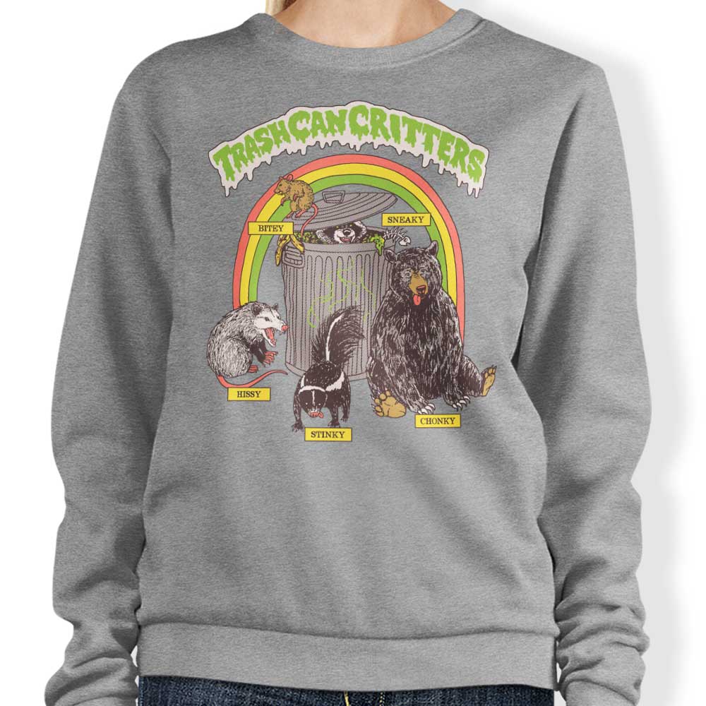 Trash Can Critters - Adult & Kids T-Shirts, Sweatshirts & Hoodies apparel design preview 1