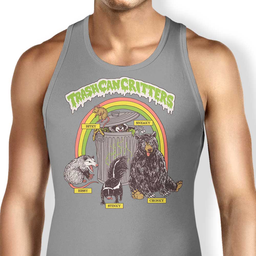 Trash Can Critters Tank Top - Adult & Kids T-Shirts, Sweatshirts & Hoodies apparel design preview 1
