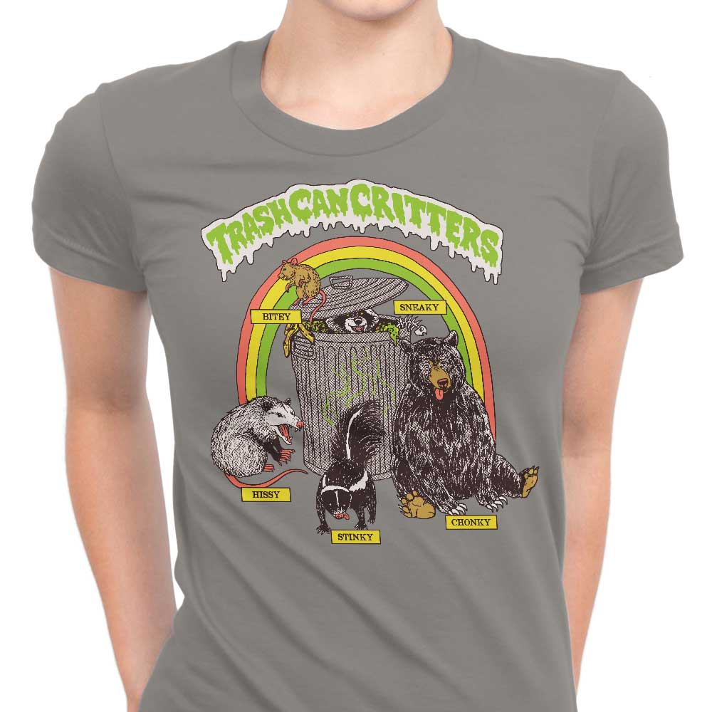 Trash Can Critters Women's Apparel - Adult & Kids T-Shirts, Sweatshirts & Hoodies apparel design preview 1