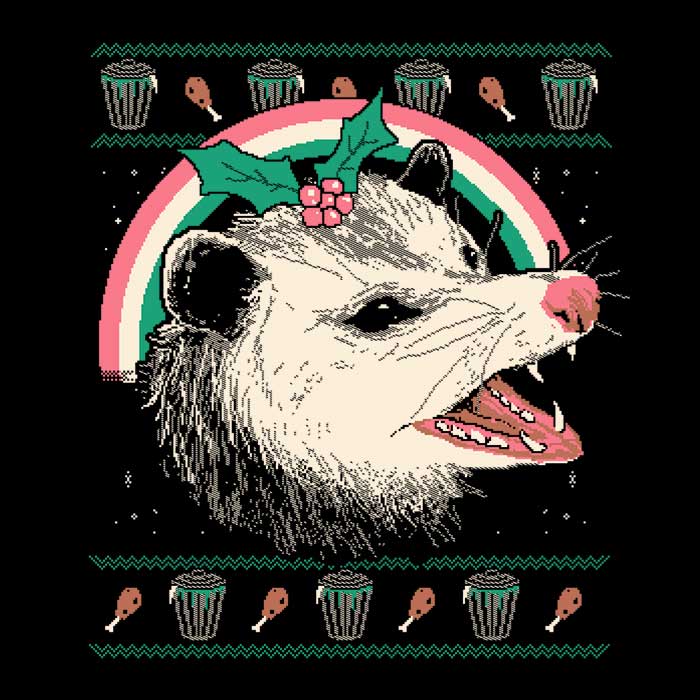Trash the Halls Men's Apparel - Adult & Kids T-Shirts, Sweatshirts & Hoodies apparel design preview 2