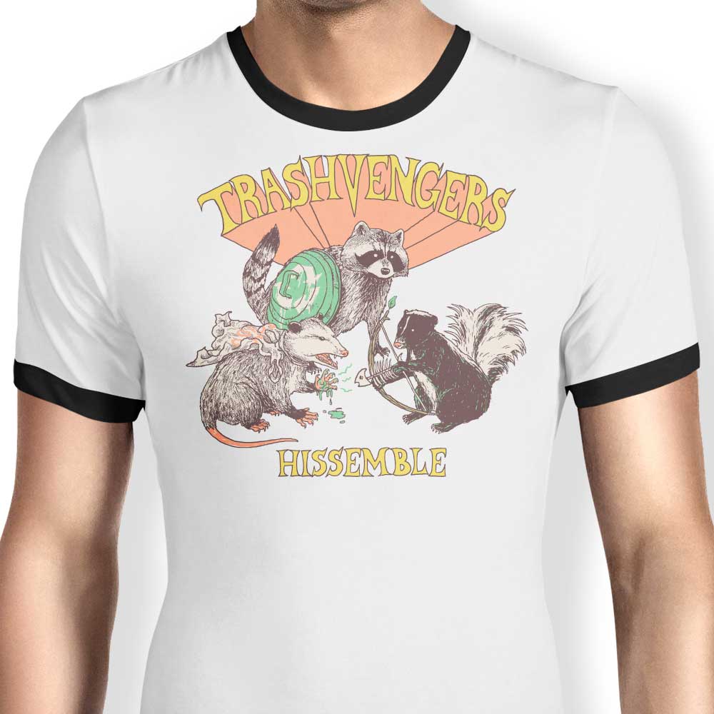 Trashvengers Ringer - Adult & Kids T-Shirts, Sweatshirts & Hoodies apparel design preview 1