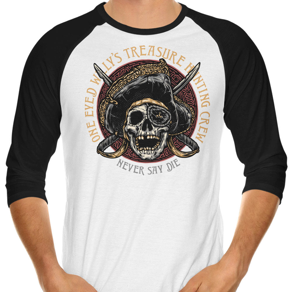 Treasure Hunting Crew 3/4 Sleeve Raglan - Adult & Kids T-Shirts, Sweatshirts & Hoodies apparel design preview 1