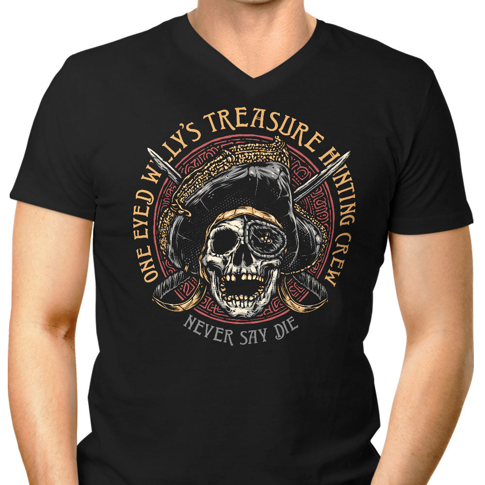 Treasure Hunting Crew Men's V-Neck - Adult & Kids T-Shirts, Sweatshirts & Hoodies apparel design preview 1