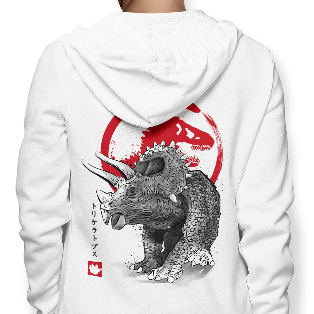 Triceratops Sumi-e - Adult & Kids T-Shirts, Sweatshirts & Hoodies apparel design preview 1
