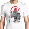 Triceratops Sumi-e Men's Apparel - Adult & Kids T-Shirts, Sweatshirts & Hoodies apparel design preview 1