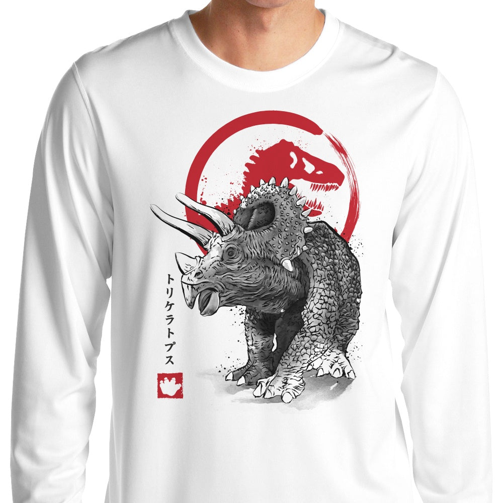 Triceratops Sumi-e - Adult & Kids T-Shirts, Sweatshirts & Hoodies apparel design preview 1