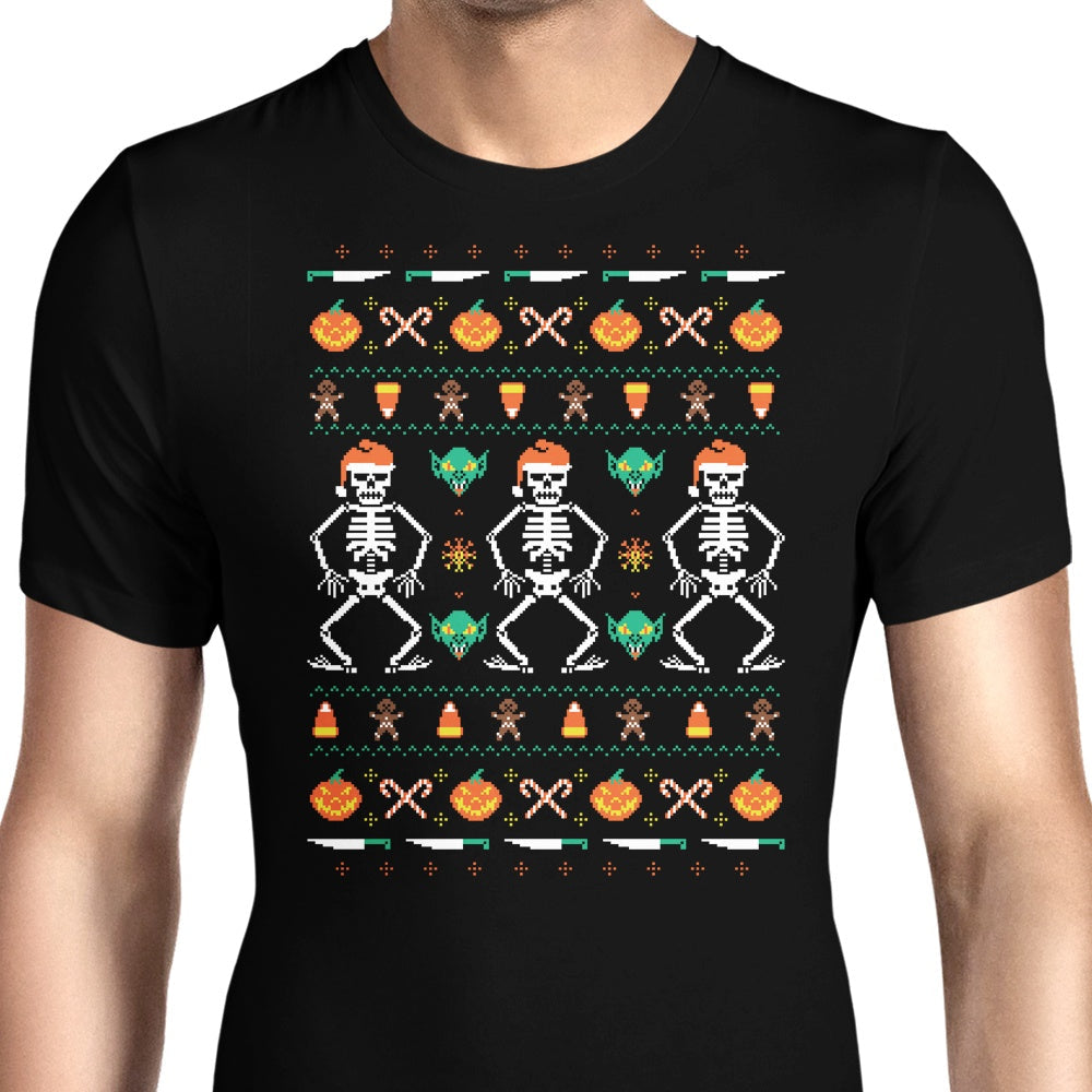 Trick or Christmas Men's Apparel - Adult & Kids T-Shirts, Sweatshirts & Hoodies apparel design preview 1