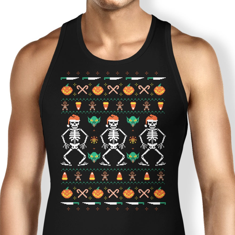 Trick or Christmas Tank Top - Adult & Kids T-Shirts, Sweatshirts & Hoodies apparel design preview 1