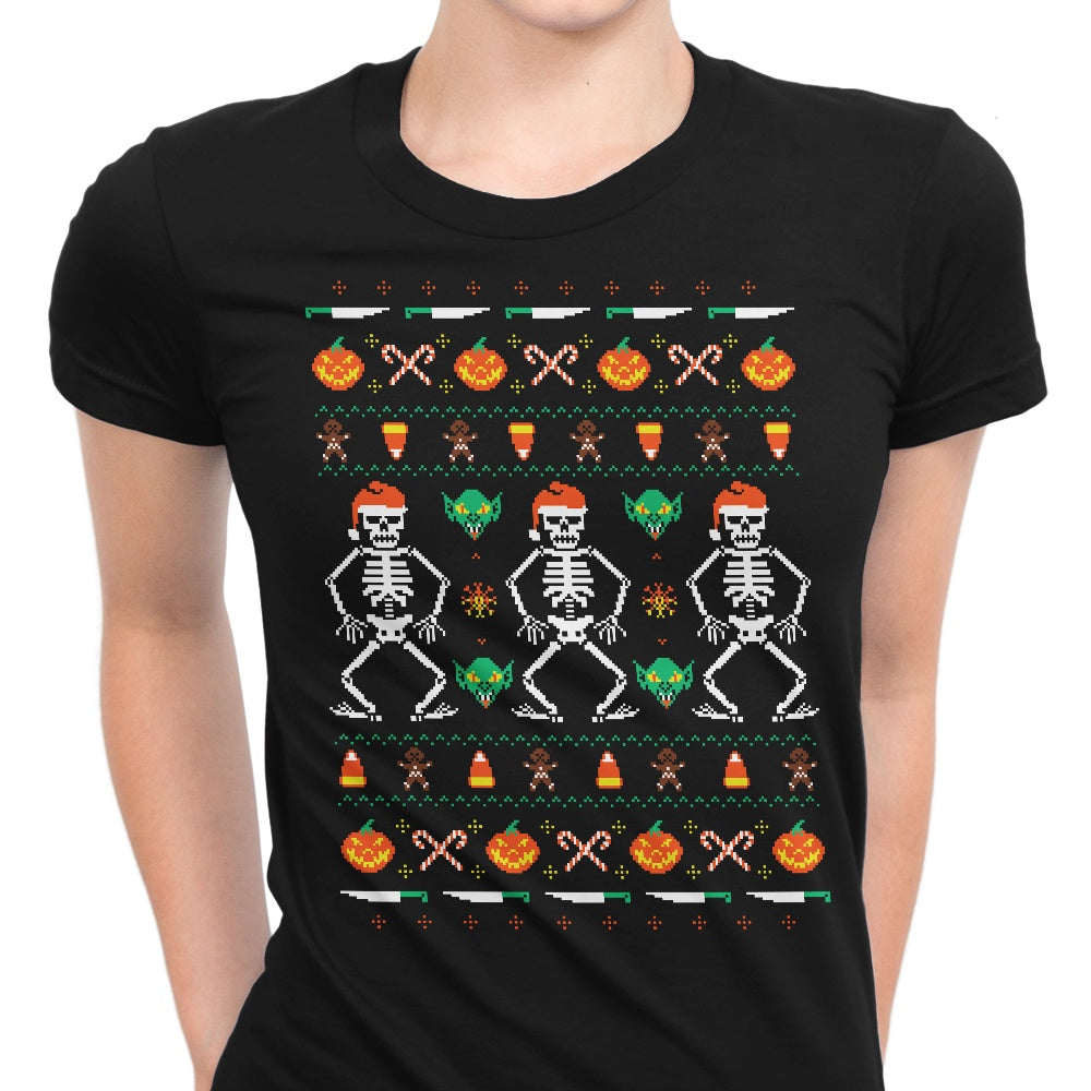 Trick or Christmas Women's Apparel - Adult & Kids T-Shirts, Sweatshirts & Hoodies apparel design preview 1