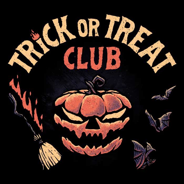 Trick or Treat Club Men's Apparel - Adult & Kids T-Shirts, Sweatshirts & Hoodies apparel design preview 2