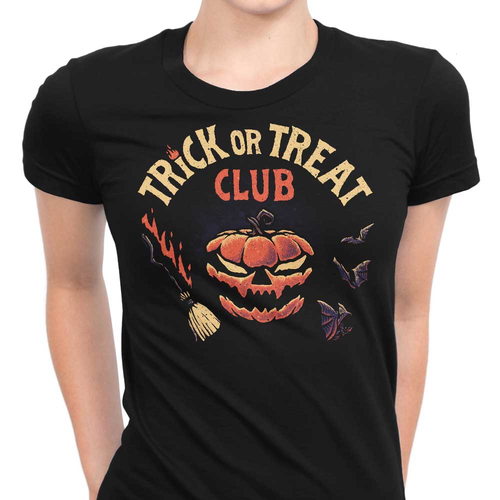 Trick or Treat Club Women's Apparel - Adult & Kids T-Shirts, Sweatshirts & Hoodies apparel design preview 1