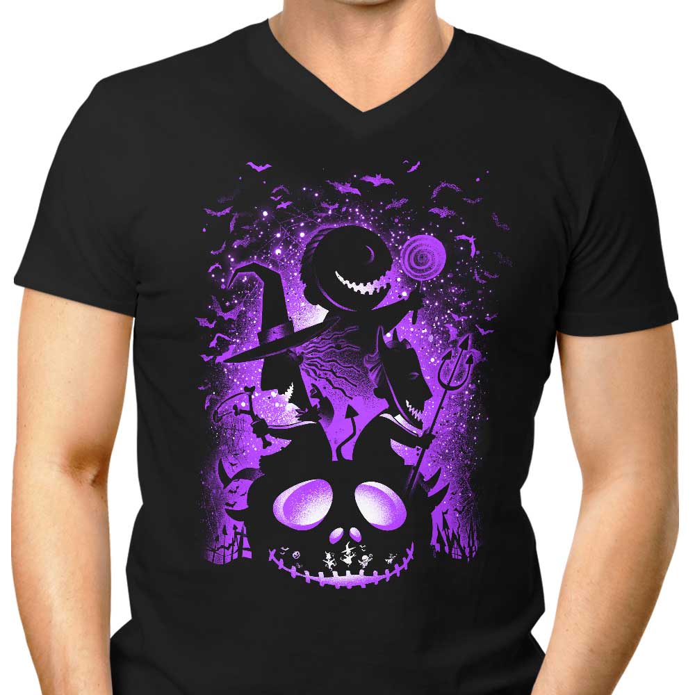 Trick or Treaters Men's V-Neck - Adult & Kids T-Shirts, Sweatshirts & Hoodies apparel design preview 1