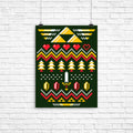 Triforce Holiday Poster - Adult & Kids T-Shirts, Sweatshirts & Hoodies apparel design preview 1