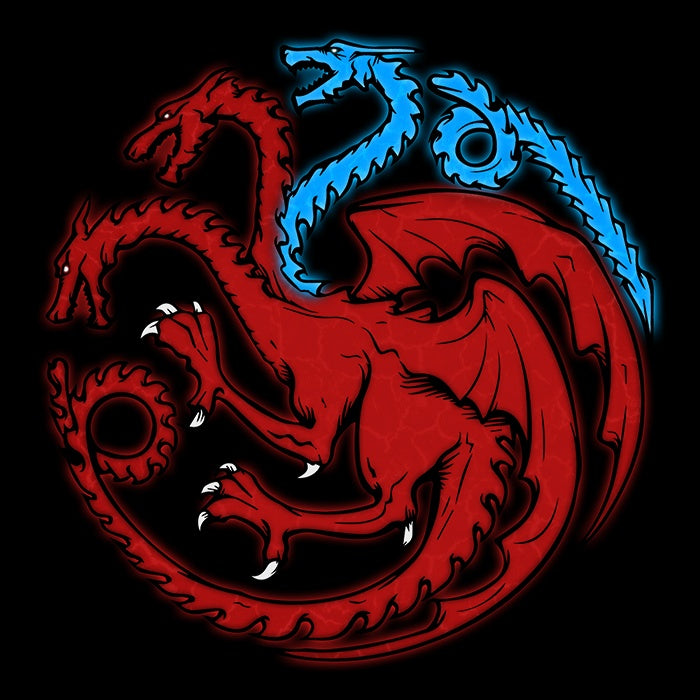 Trinity of Ice and Fire Tank Top - Adult & Kids T-Shirts, Sweatshirts & Hoodies apparel design preview 2