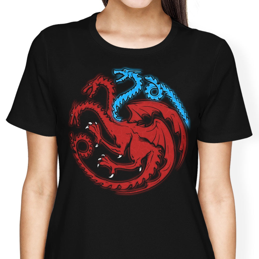 Trinity of Ice and Fire Women's Apparel - Adult & Kids T-Shirts, Sweatshirts & Hoodies apparel design preview 2
