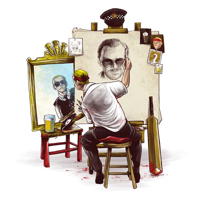 Triple Cornetto Portrait Men's Apparel - Adult & Kids T-Shirts, Sweatshirts & Hoodies apparel design preview 2