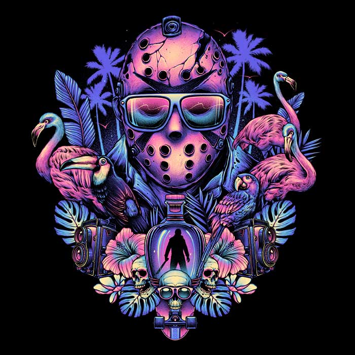 Tropical Camper - Adult & Kids T-Shirts, Sweatshirts & Hoodies apparel design preview 2