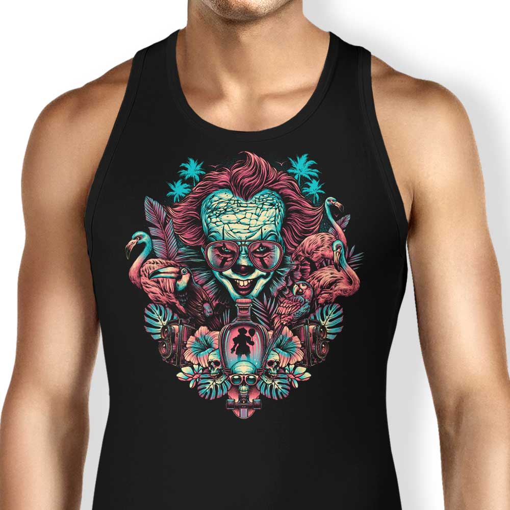 Tropical Clown Tank Top - Adult & Kids T-Shirts, Sweatshirts & Hoodies apparel design preview 1