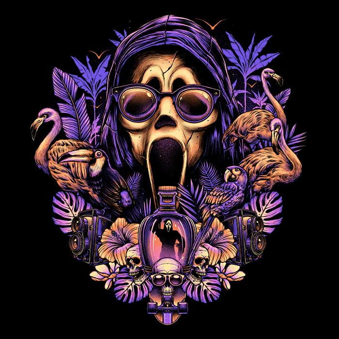 Tropical Ghost Men's Apparel - Adult & Kids T-Shirts, Sweatshirts & Hoodies apparel design preview 2