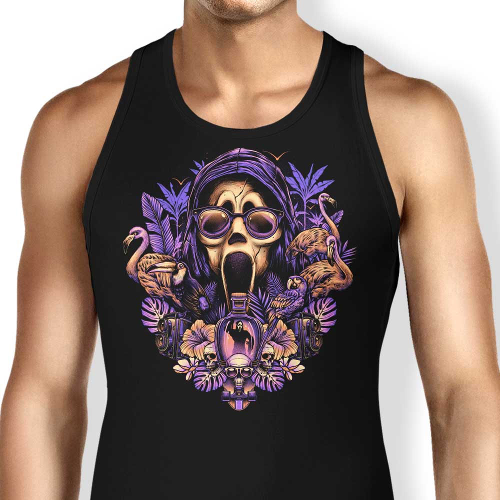 Tropical Ghost Tank Top - Adult & Kids T-Shirts, Sweatshirts & Hoodies apparel design preview 1