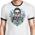 Tropical Slasher Ringer - Adult & Kids T-Shirts, Sweatshirts & Hoodies apparel design preview 1