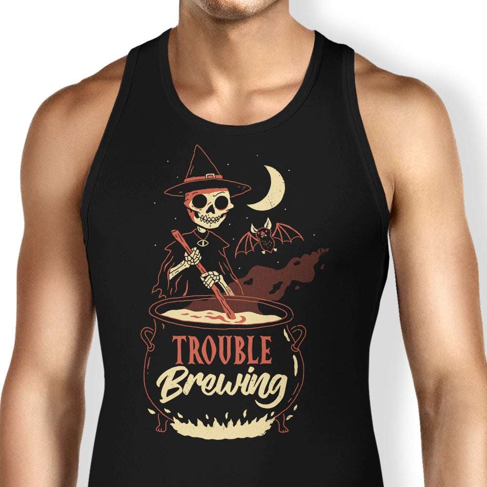Trouble Brewing Tank Top - Adult & Kids T-Shirts, Sweatshirts & Hoodies apparel design preview 1