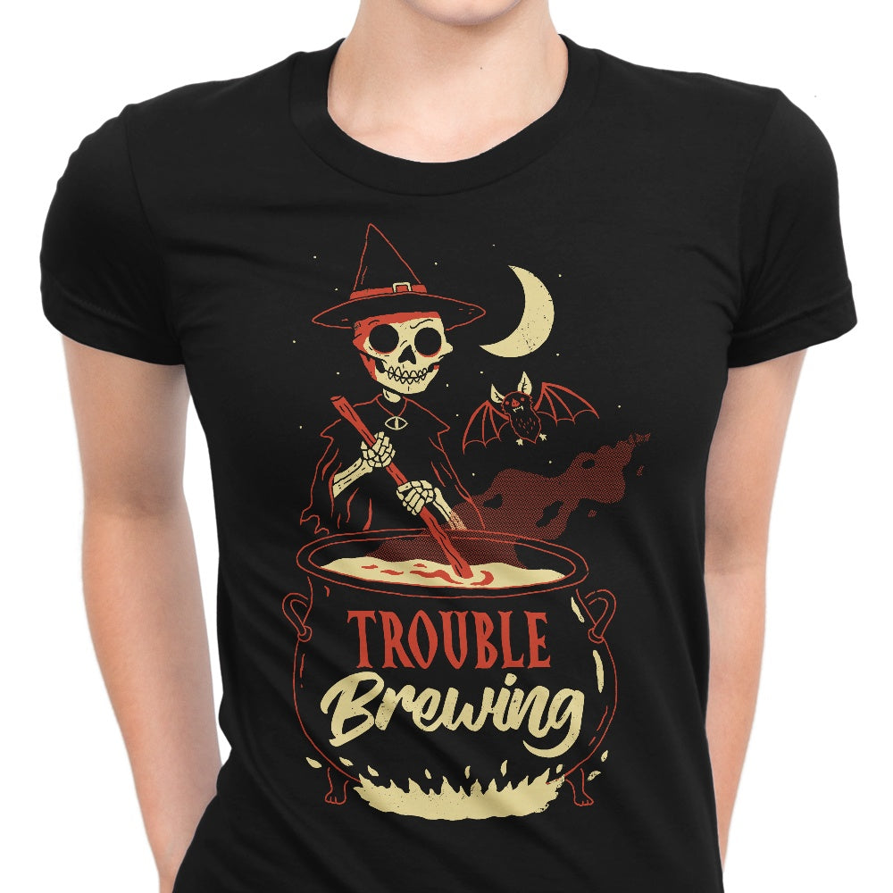 Trouble Brewing Women's Apparel - Adult & Kids T-Shirts, Sweatshirts & Hoodies apparel design preview 1