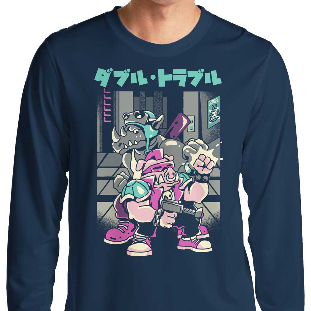 Trouble in Double - Adult & Kids T-Shirts, Sweatshirts & Hoodies apparel design preview 1
