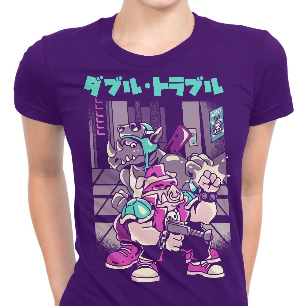 Trouble in Double Women's Apparel - Adult & Kids T-Shirts, Sweatshirts & Hoodies apparel design preview 1