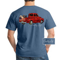 Country Life USA Dog Truck Indigo - Adult & Kids T-Shirts, Sweatshirts & Hoodies apparel design preview 1