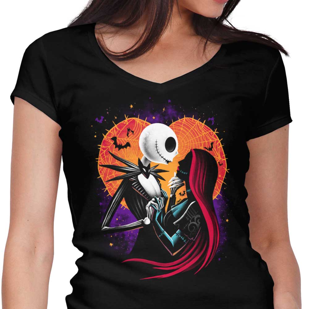 True Love Never Dies Women's V-Neck - Adult & Kids T-Shirts, Sweatshirts & Hoodies apparel design preview 1