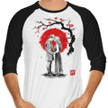 True Love Sumi-e 3/4 Sleeve Raglan - Adult & Kids T-Shirts, Sweatshirts & Hoodies apparel design preview 1