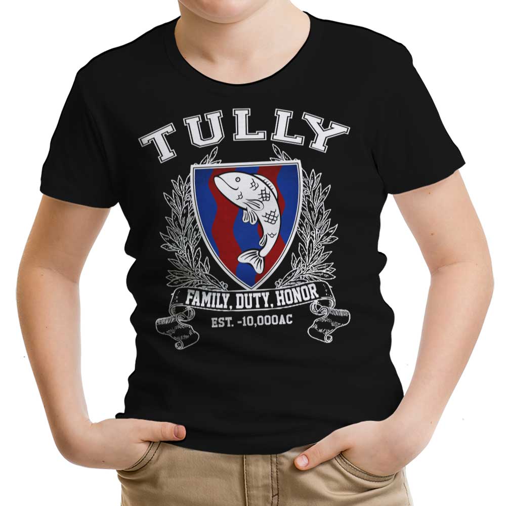 Tully University Youth Apparel - Adult & Kids T-Shirts, Sweatshirts & Hoodies apparel design preview 1