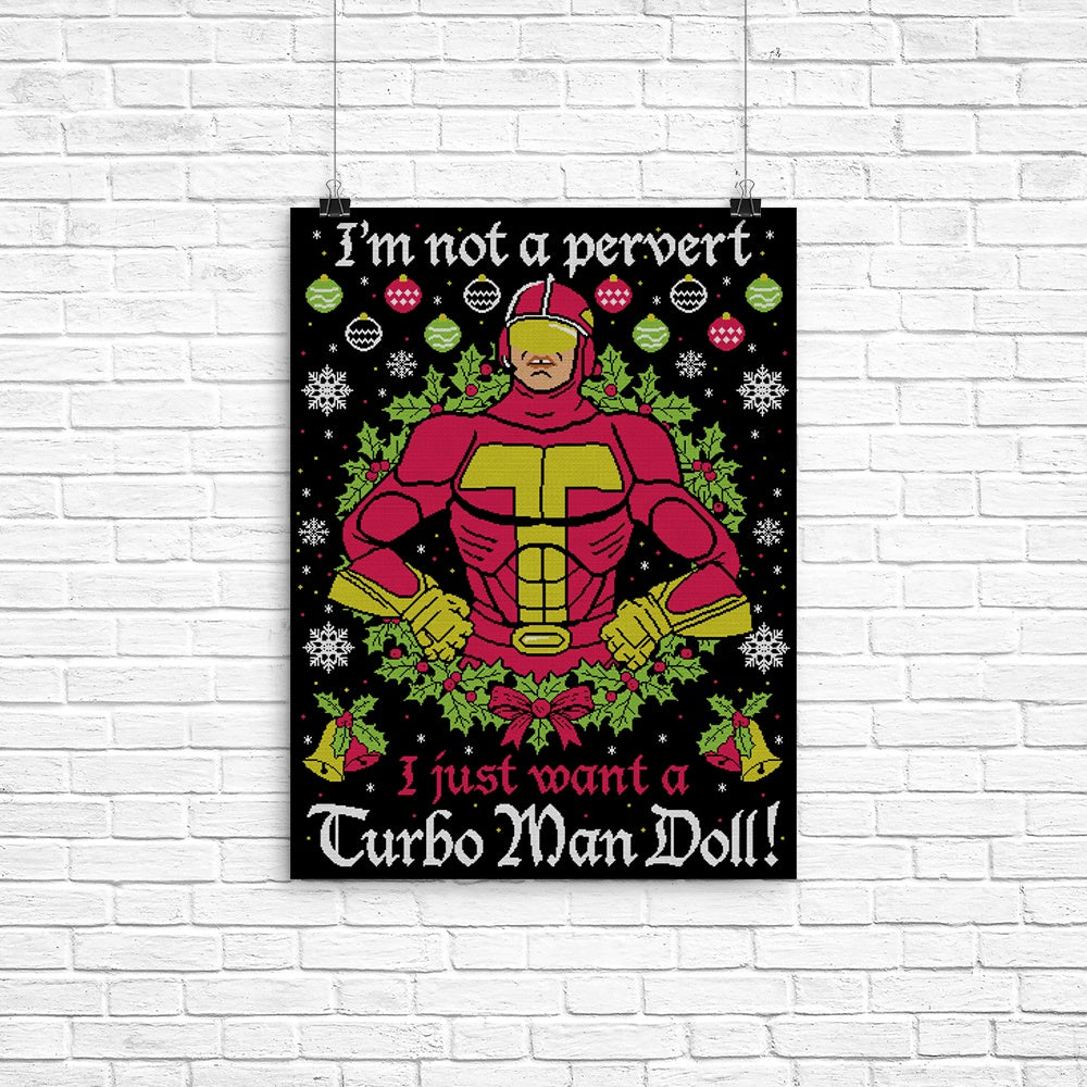 Turboman Sweater Poster - Adult & Kids T-Shirts, Sweatshirts & Hoodies apparel design preview 1
