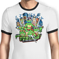 Turtle Pilgrim Ringer - Adult & Kids T-Shirts, Sweatshirts & Hoodies apparel design preview 1