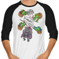 Turtle Pool 3/4 Sleeve Raglan - Adult & Kids T-Shirts, Sweatshirts & Hoodies apparel design preview 1