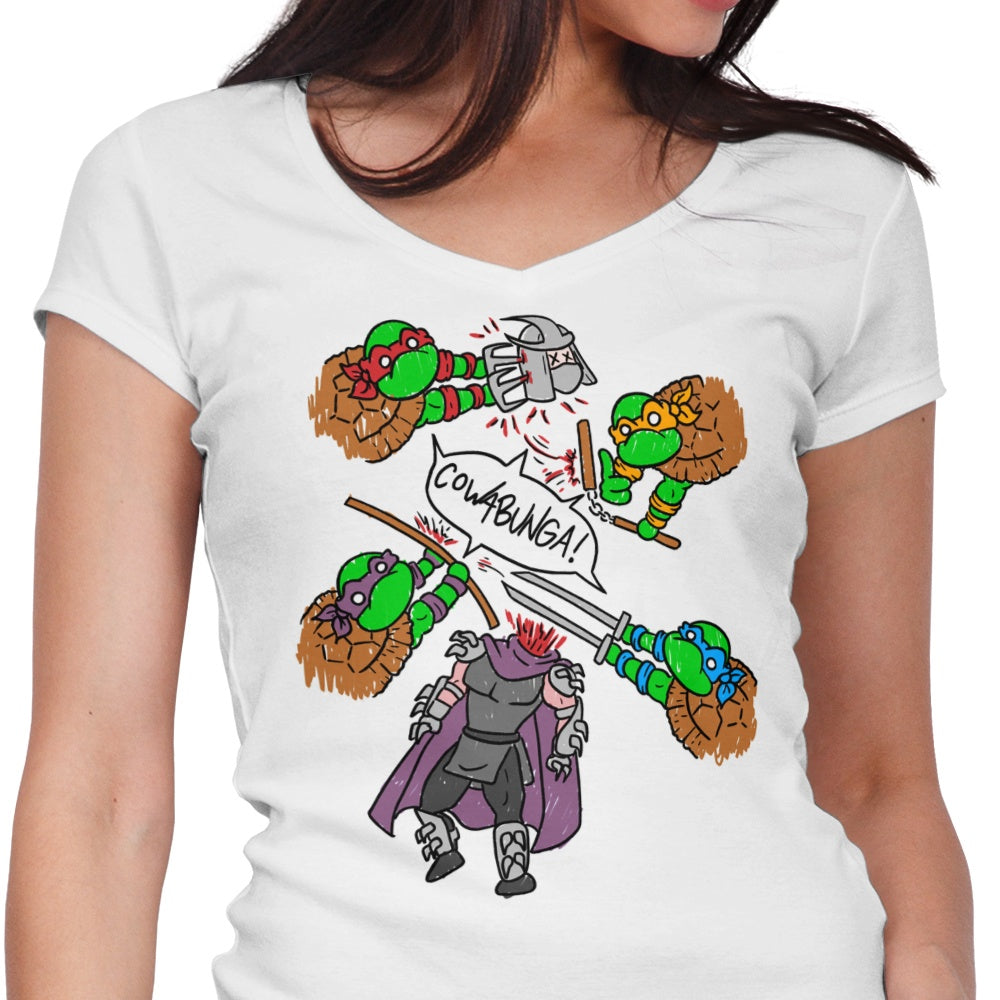 Turtle Pool Women's V-Neck - Adult & Kids T-Shirts, Sweatshirts & Hoodies apparel design preview 1