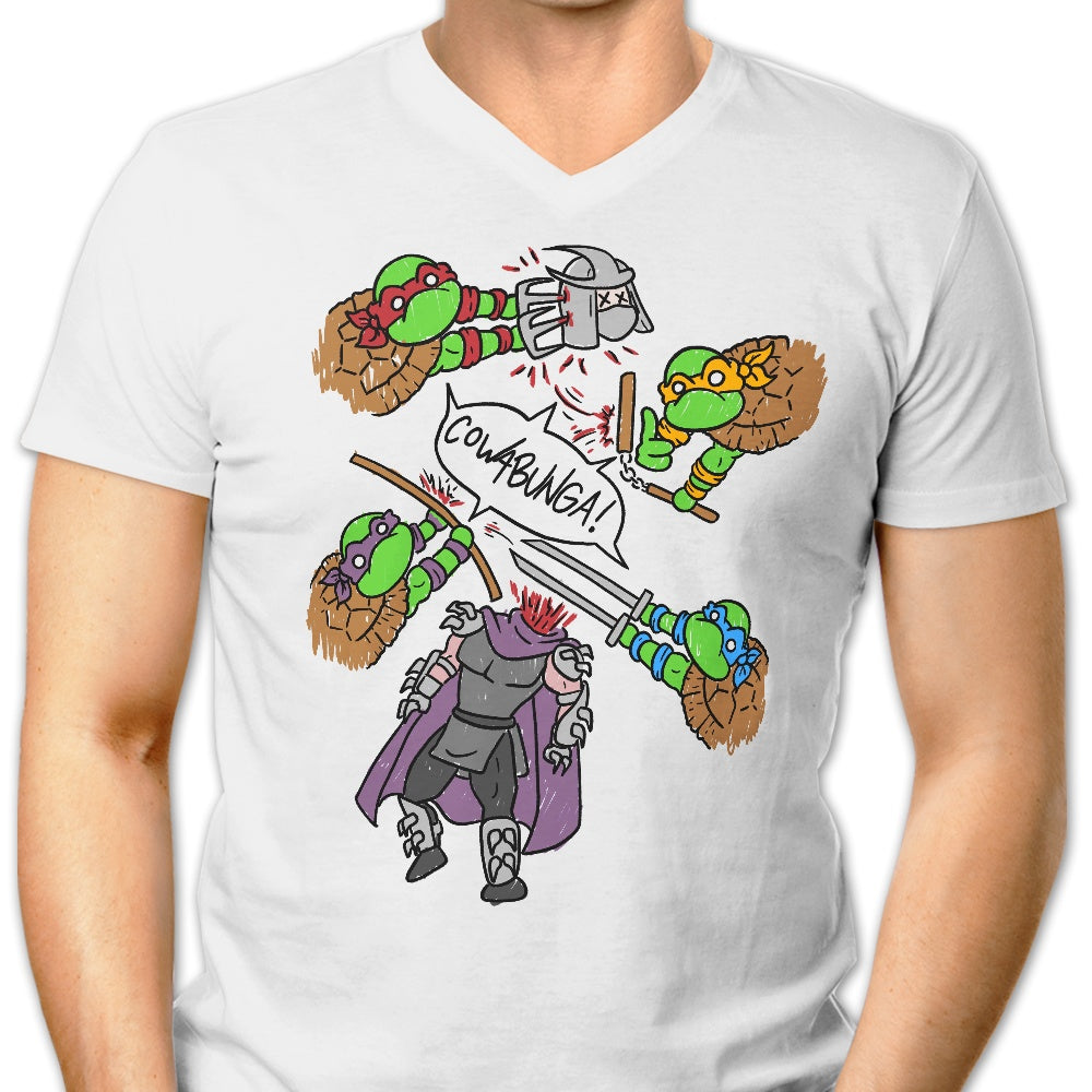 Turtle Pool Men's V-Neck - Adult & Kids T-Shirts, Sweatshirts & Hoodies apparel design preview 1