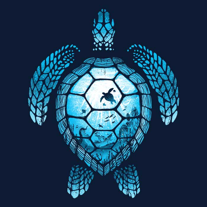 Turtle Silhouette Tank Top - Adult & Kids T-Shirts, Sweatshirts & Hoodies apparel design preview 2