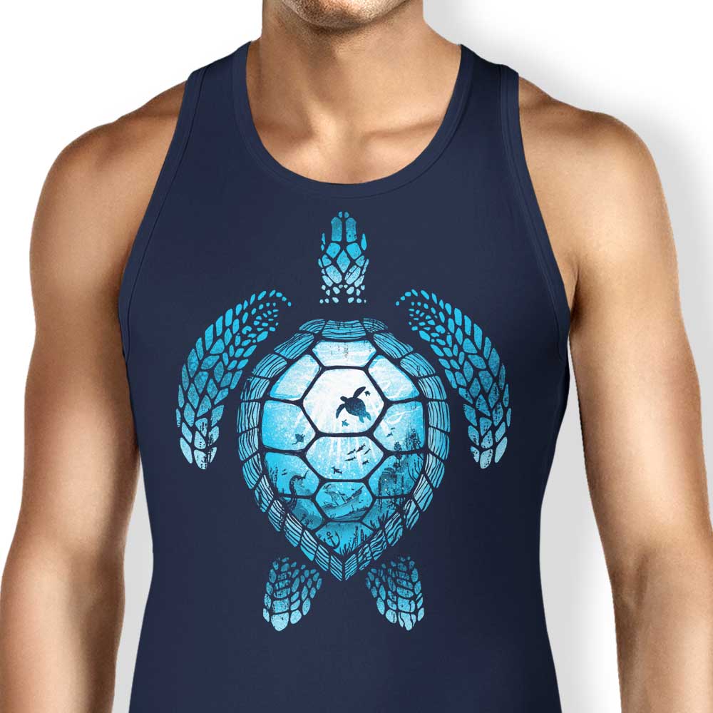 Turtle Silhouette Tank Top - Adult & Kids T-Shirts, Sweatshirts & Hoodies apparel design preview 1