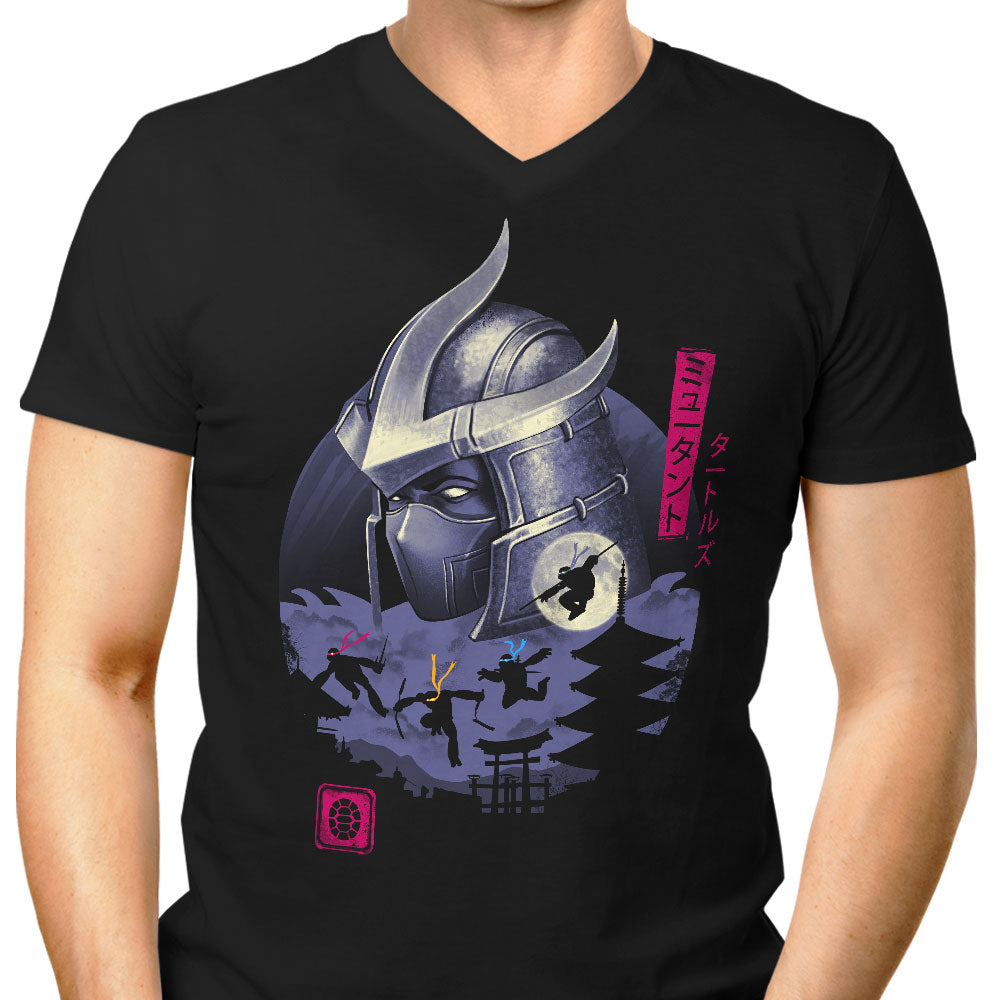 Turtles in Japan Men's V-Neck - Adult & Kids T-Shirts, Sweatshirts & Hoodies apparel design preview 1