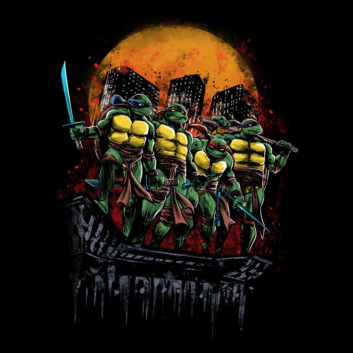 Turtles on the Roof Men's Apparel - Adult & Kids T-Shirts, Sweatshirts & Hoodies apparel design preview 2